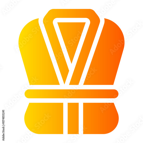 bath robe gradient icon