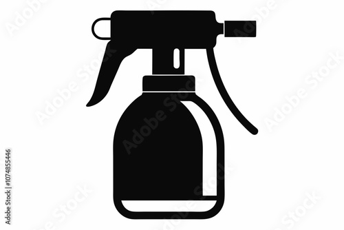 Spray bottle silhouette vector, Spray bottle icon symbol, Clean spray bottle
