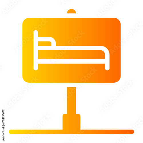 hotel gradient icon