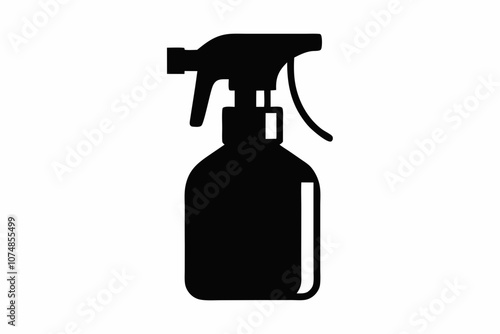 Spray bottle silhouette vector, Spray bottle icon symbol, Clean spray bottle