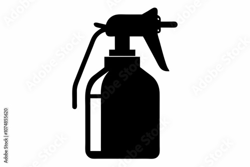 Spray bottle vector icon, Clean spray bottle silhouette, Spray bottle symbol
