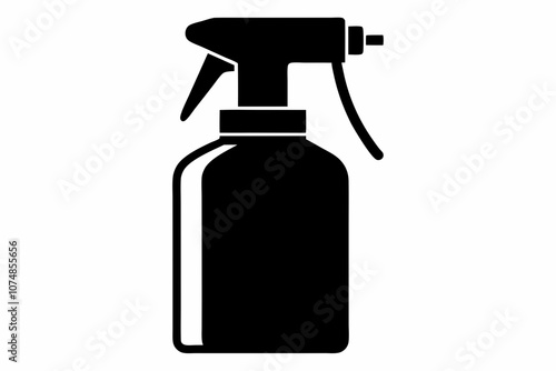 Spray bottle vector icon, Clean spray bottle silhouette, Spray bottle symbol 