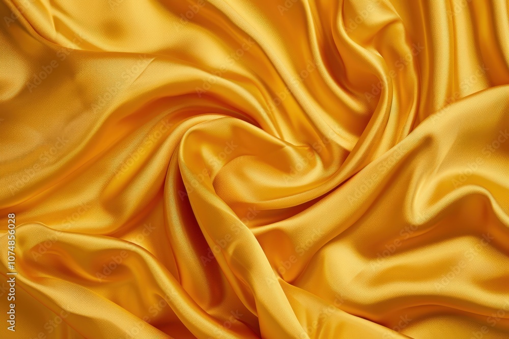 Abstract Draped Golden Satin Fabric Texture Abstract Draped Golden Satin Fabric Texture