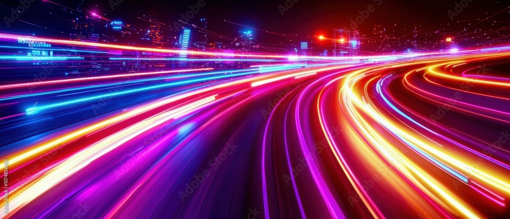 A vibrant, abstract image featuring dynamic light trails in various colors, depicting motion and energy in a nighttime urban setting. A vibrant, abstract image featuring dynamic light trails in various colors, depicting motion and energy in a nighttime urban setting.