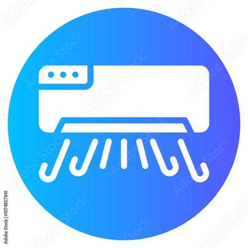 air conditioner gradient icon