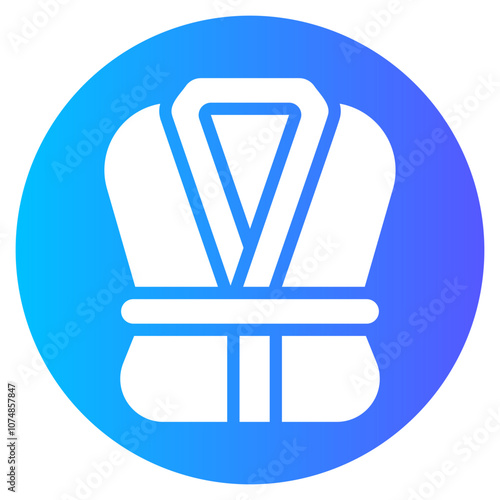 bath robe gradient icon