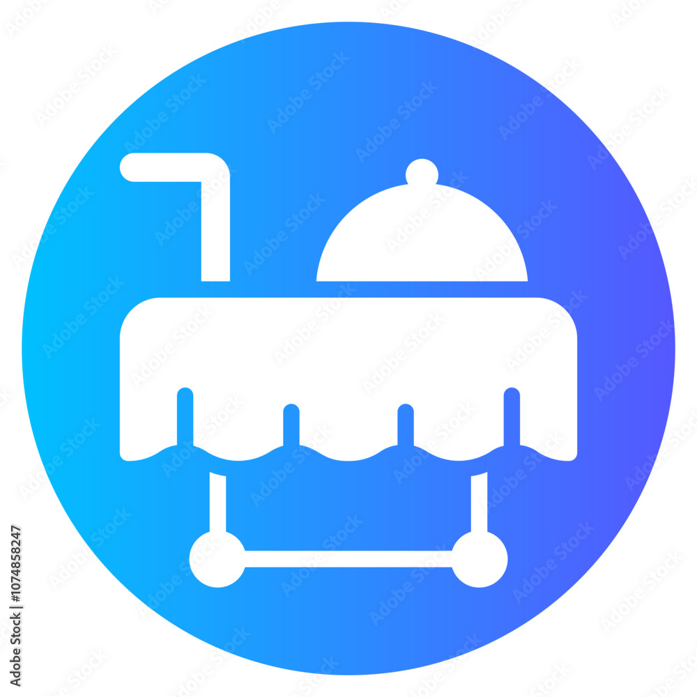 serving dish gradient icon serving dish gradient icon