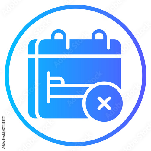 cancel booking gradient icon