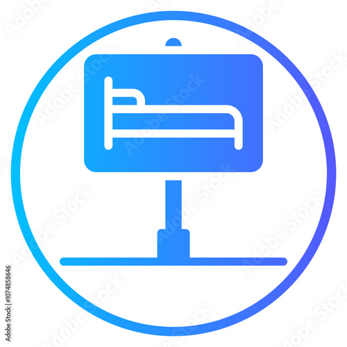 hotel gradient icon