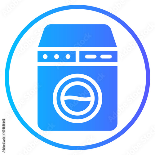 laundry service gradient icon