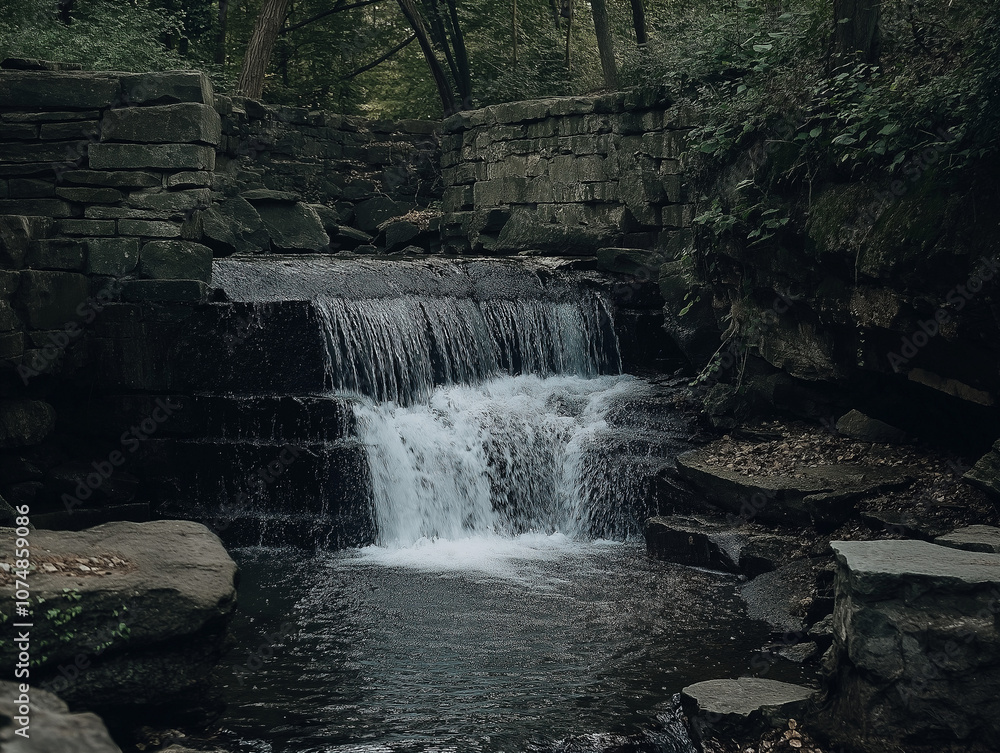 Fototapeta premium Waterfall in the landscape