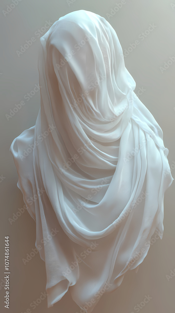 Abstract textures flowing white cloth background 3d rendering Abstract textures flowing white cloth background 3d rendering