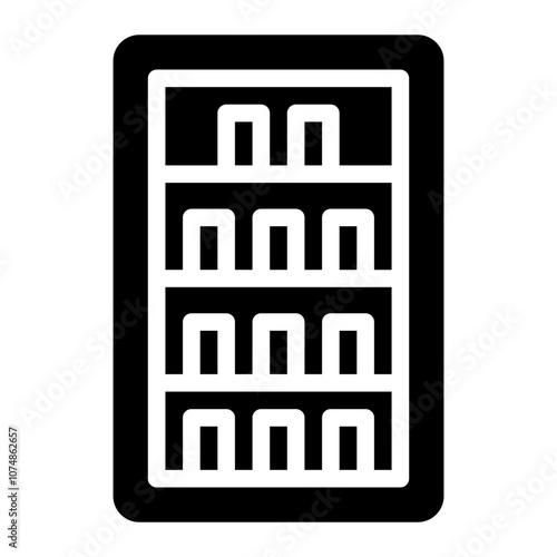 fridge glyph icon