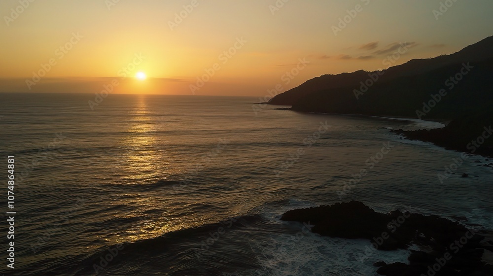 The Breathtaking Ocean Sunrise: A Glorious Display of Golden Rays, Glistening Waters, and the Awakening Sea. The Ocean Sunrise Landscape Where Hope and New Beginnings Emerge The Breathtaking Ocean Sunrise: A Glorious Display of Golden Rays, Glistening Waters, and the Awakening Sea. The Ocean Sunrise Landscape Where Hope and New Beginnings Emerge