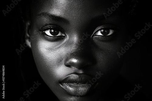 Close up portrait of a beautiful woman.