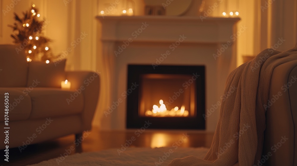 Cozy Christmas Evening by the Fireplace Cozy Christmas Evening by the Fireplace