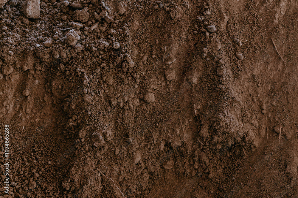 Top view of soil or sand texture background. Top view of soil or sand texture background.