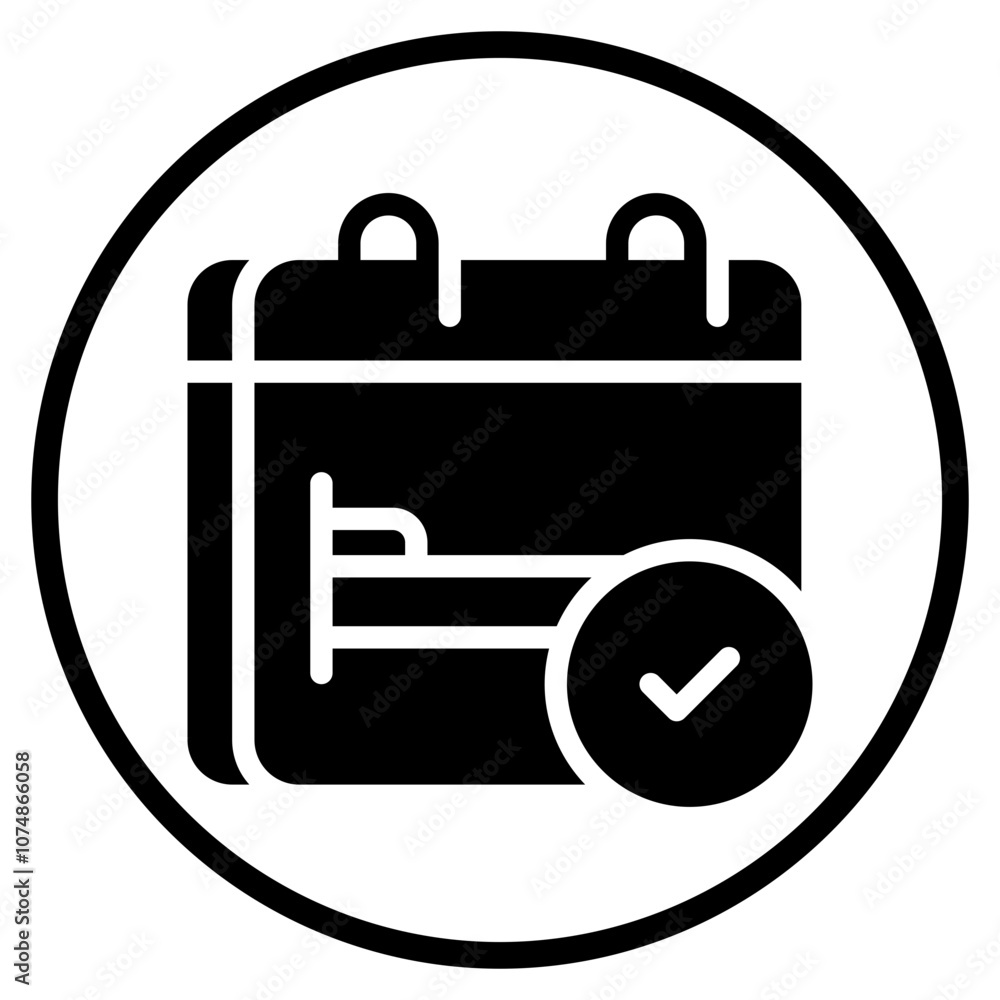 booking glyph icon booking glyph icon