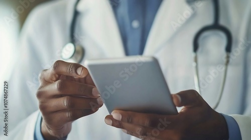 Doctor s Hands Typing Medic...