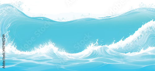 Transparent abstract soft blue and green abstract water color ocean wave texture background. Banner Graphic Resource as background for ocean wave and water wave abstract graphics	