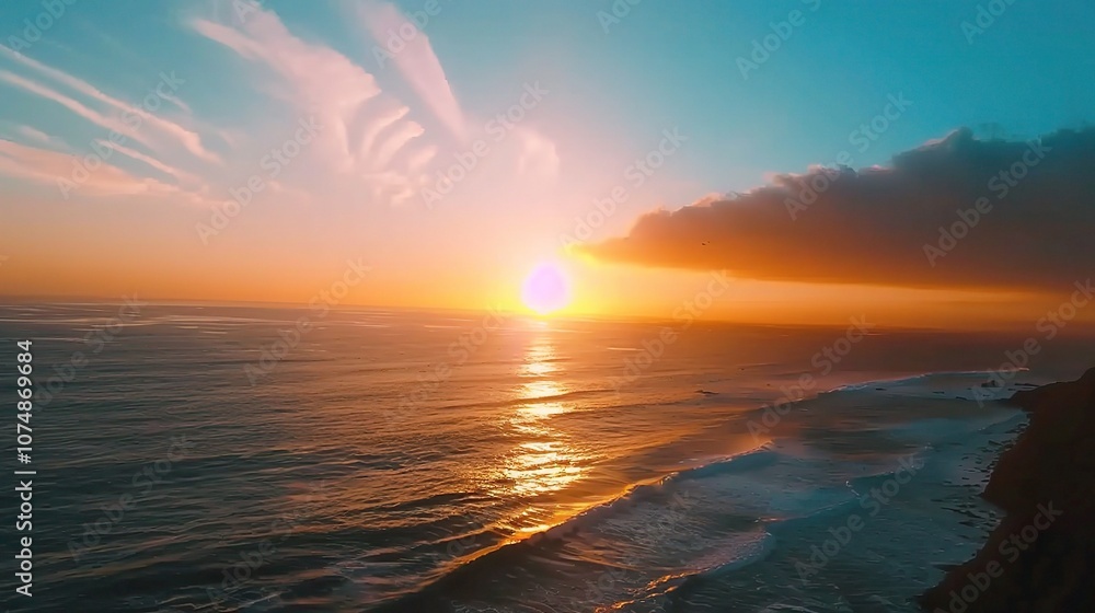 The Breathtaking Ocean Sunrise: A Glorious Display of Golden Rays, Glistening Waters, and the Awakening Sea. The Ocean Sunrise Landscape Where Hope and New Beginnings Emerge The Breathtaking Ocean Sunrise: A Glorious Display of Golden Rays, Glistening Waters, and the Awakening Sea. The Ocean Sunrise Landscape Where Hope and New Beginnings Emerge