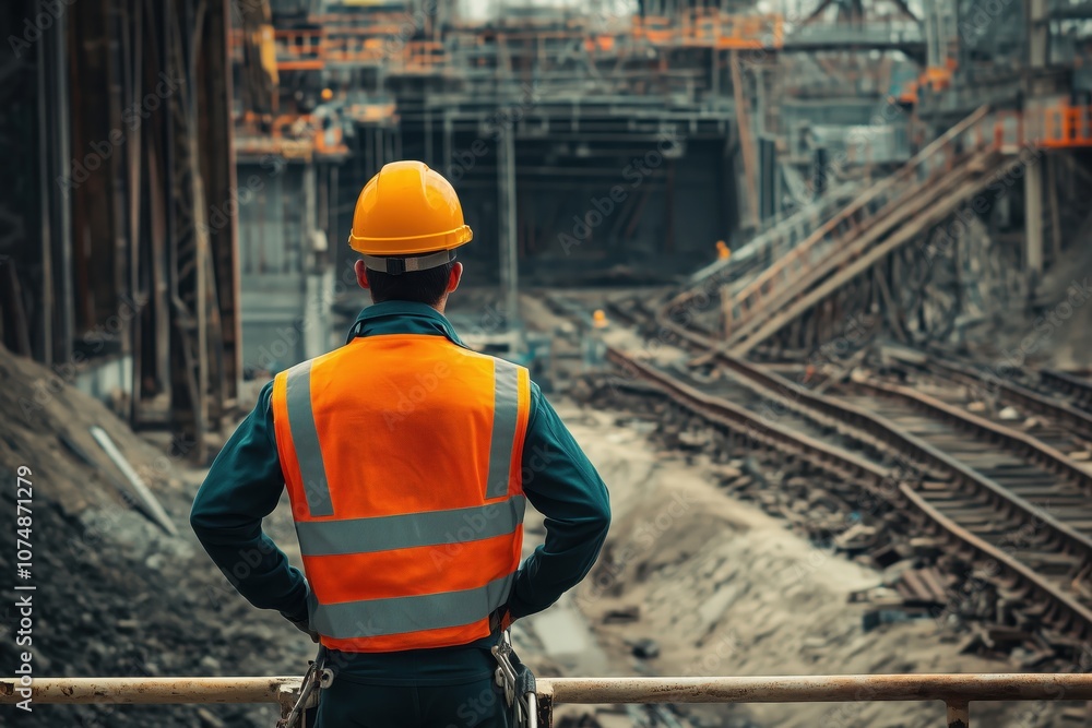 engineer is working on site industry concept engineer is working on site industry concept