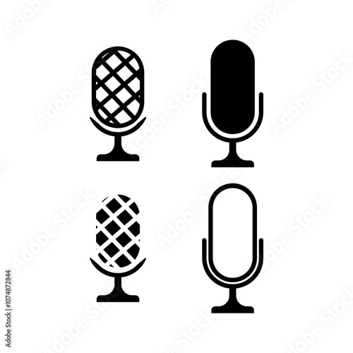 microphone icon set