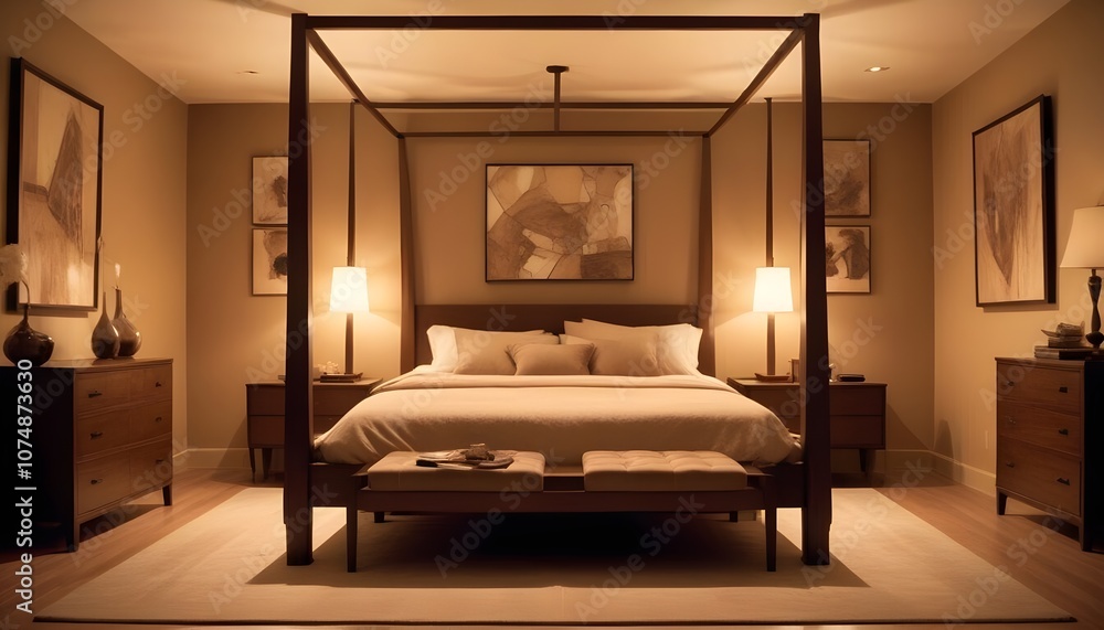 Photo modern style interior room 3d illustration