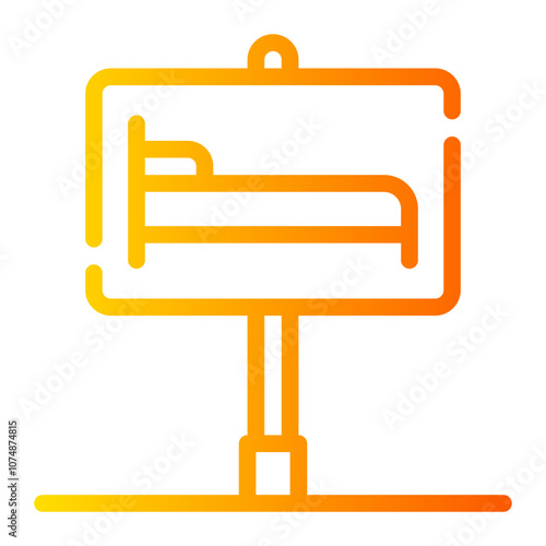 hotel gradient icon