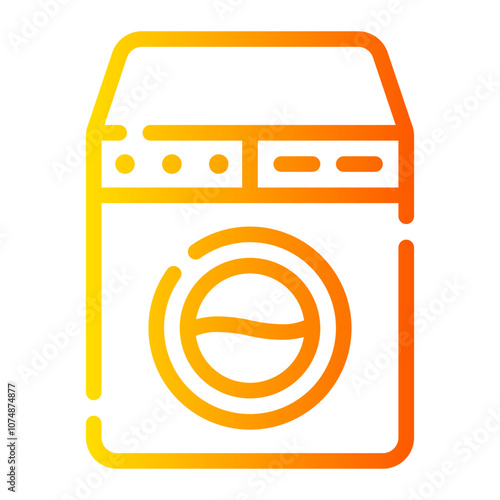 laundry service gradient icon