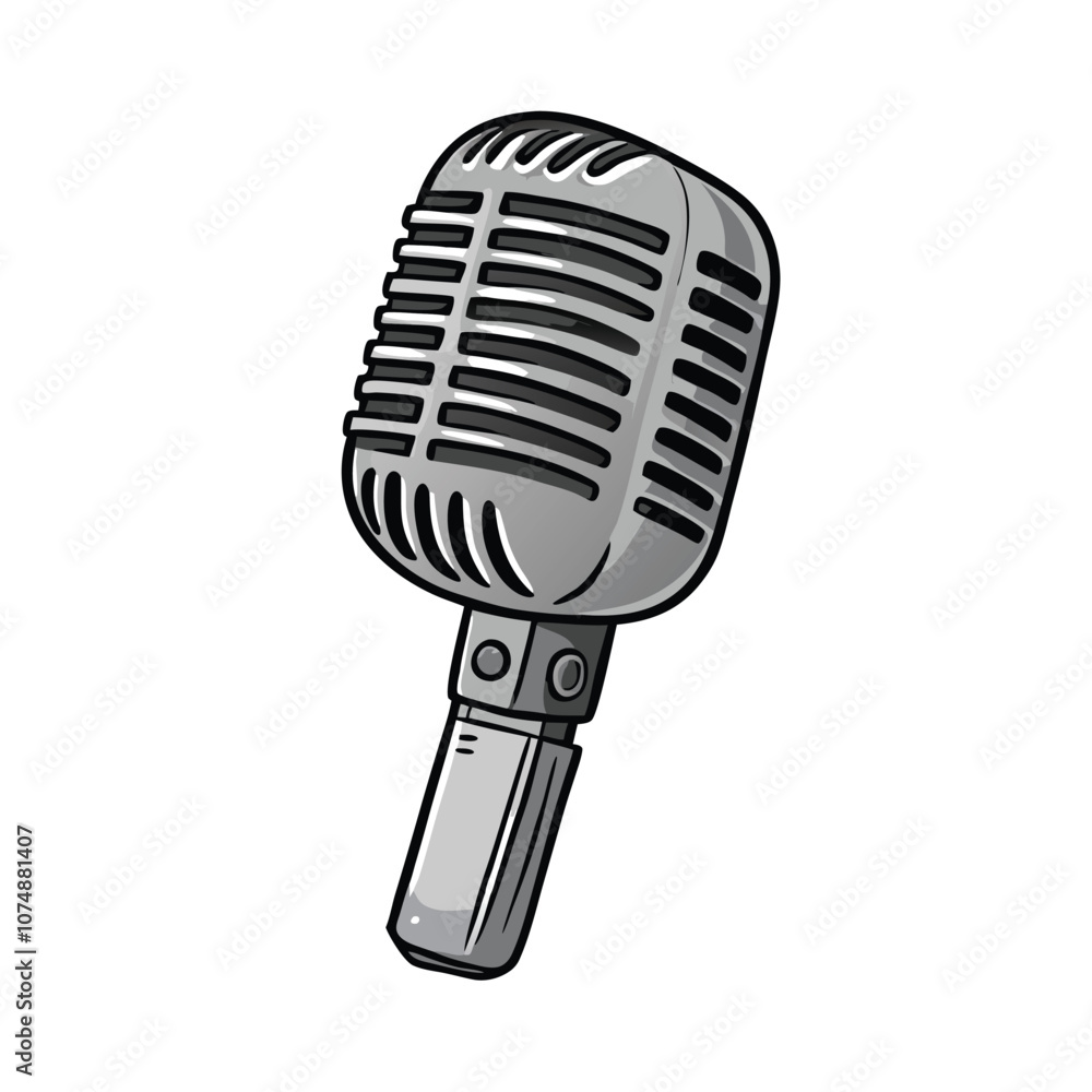 Vector Cartoon Variety Microphone Music Performance Icon illustration Vector Cartoon Variety Microphone Music Performance Icon illustration
