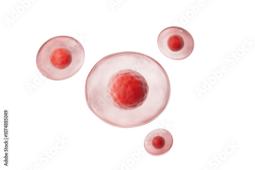 Medical cells with dark background,3d rendering