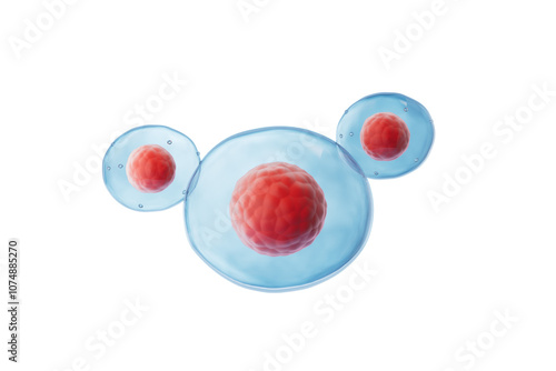 Medical cells with dark background,3d rendering