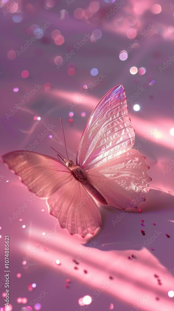 Fototapeta premium Butterfly animal insect flower.