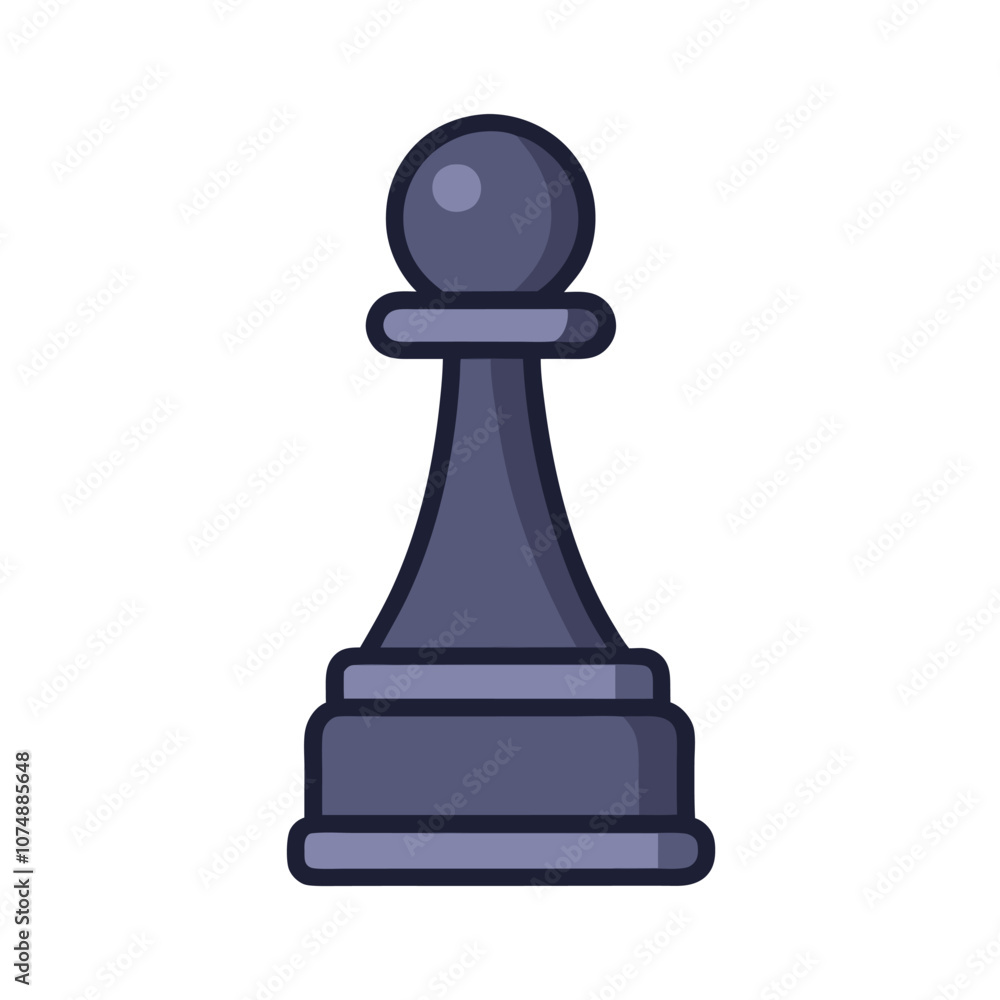 Vector Flat Chess Pawn Icon illustration Vector Flat Chess Pawn Icon illustration