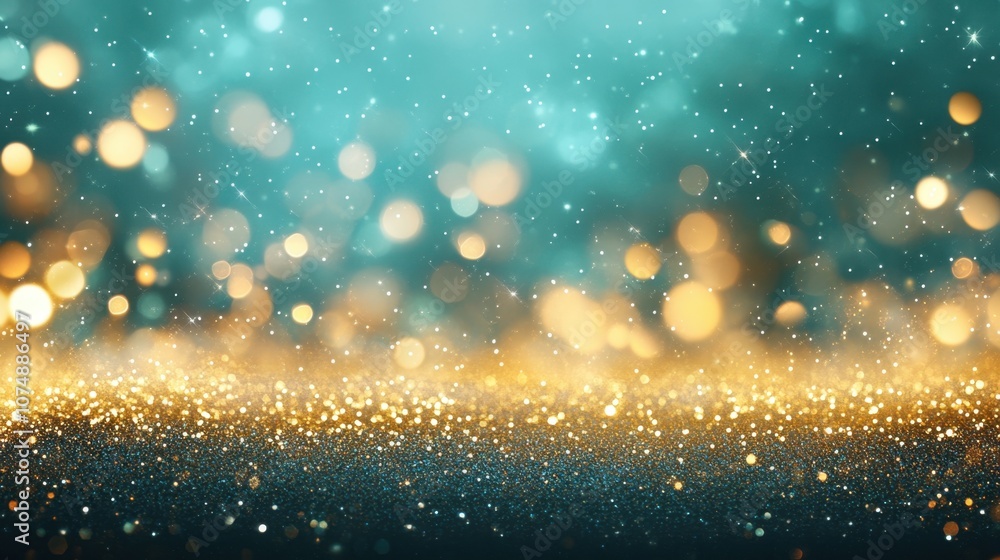 Naklejka premium Create captivating visuals with sparkling bokeh effects in your designs