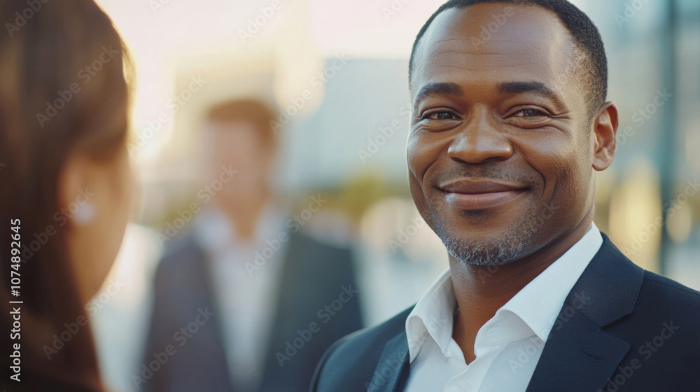 Manager Praising Employee for Achieving Profit Goals in Office Setting Manager Praising Employee for Achieving Profit Goals in Office Setting