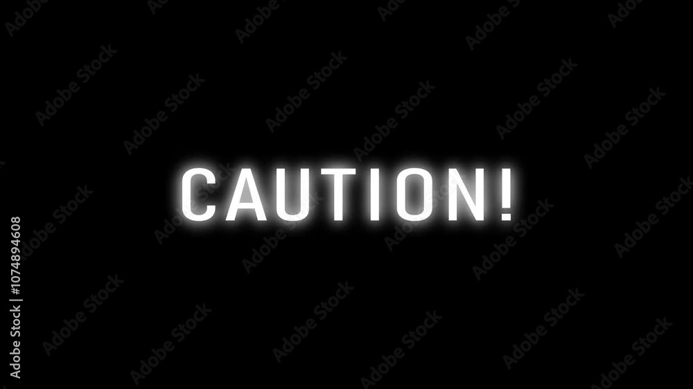 Alert warning signal icon animation. Alert warning signal icon animation.