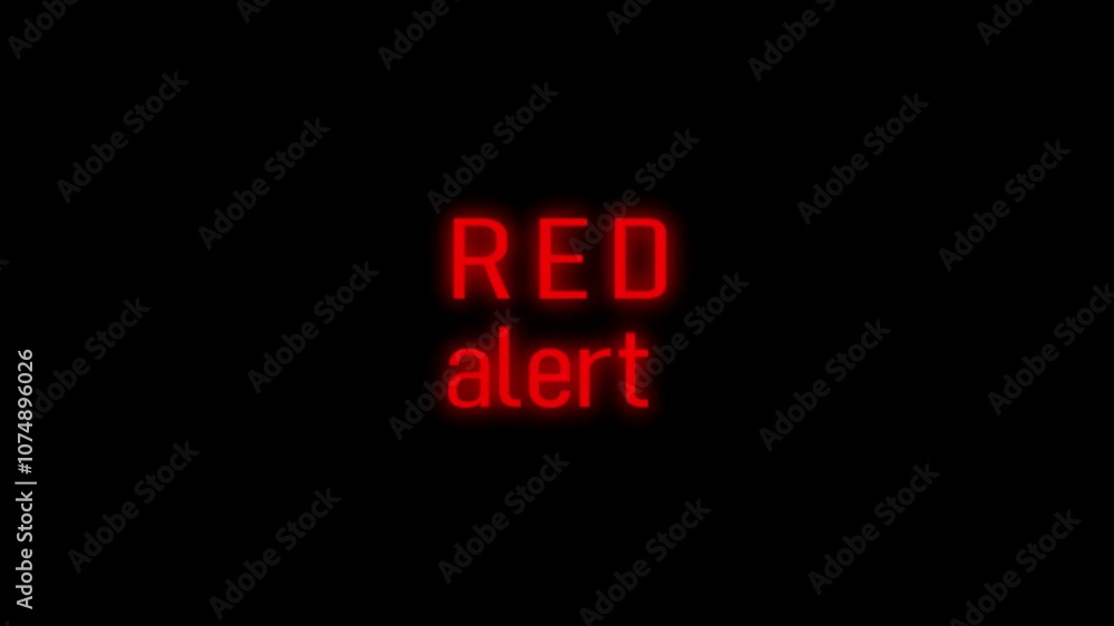 Alert warning signal icon animation. Alert warning signal icon animation.
