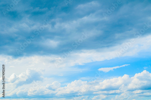 Cloudy sky background, cloudy sky landscape with colorful clouds