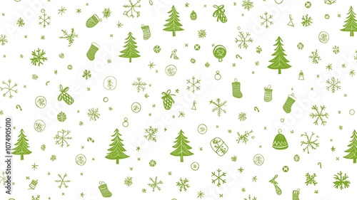 Christmas stuff seamless pattern photo