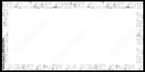 Detailed textured grunge frame. Textures are separate objects. Textured black grunge frame vector illustration stock illustration