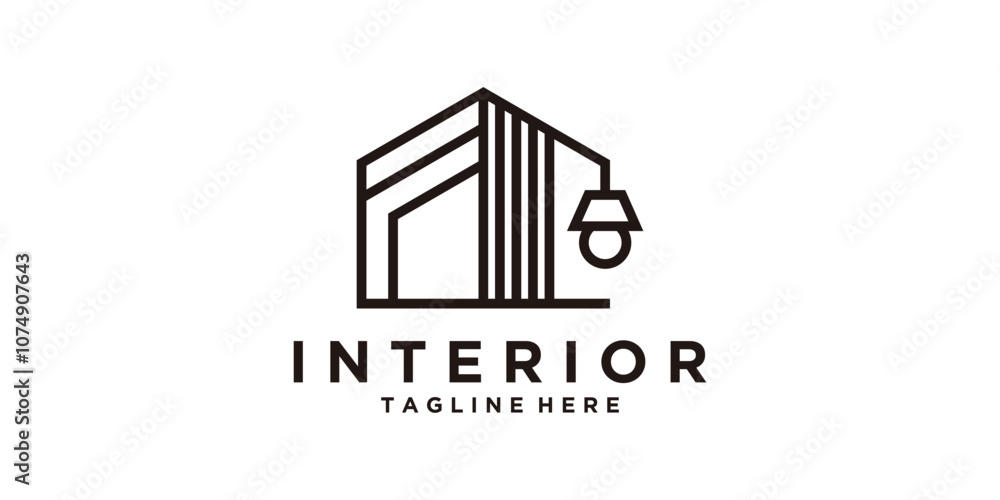 interior design logo, furniture, logo design vector, symbol, icon, idea, creative. interior design logo, furniture, logo design vector, symbol, icon, idea, creative.