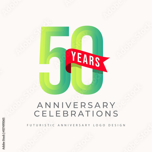 50 years anniversary celebrations logo concept 