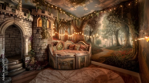 Enchanting Castle-Themed Bedroom Decor