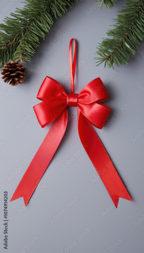 Festive Red Ribbon and Bow for Christmas, Valentine’s and Birthdays Festive Red Ribbon and Bow for Christmas, Valentine’s and Birthdays