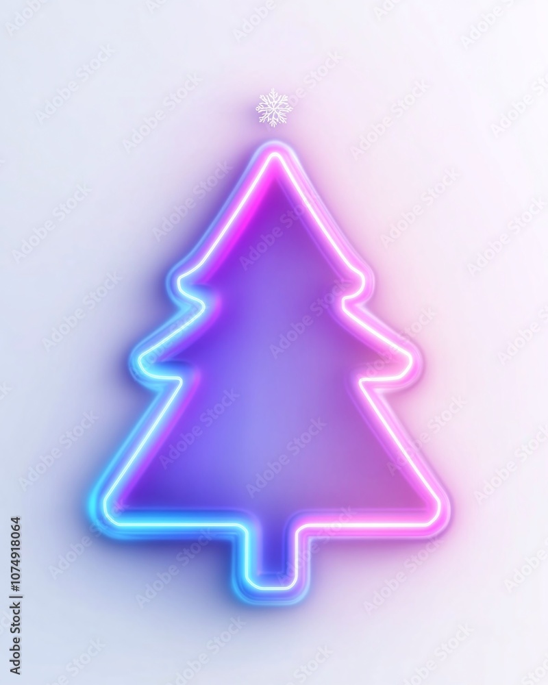 Neon Christmas Tree Illustration with Colorful Glow, Perfect for Holiday Themes and Festive Decorations, Evoking a Cheerful and Playful Atmosphere, Ideal for Creative Projects Neon Christmas Tree Illustration with Colorful Glow, Perfect for Holiday Themes and Festive Decorations, Evoking a Cheerful and Playful Atmosphere, Ideal for Creative Projects
