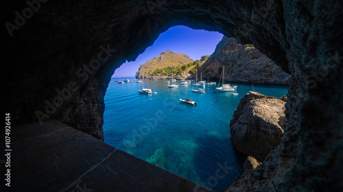 Cala Sa Calobra, Beaches of Sa Calobra, Natural Monument del Torrent de Pareis, Escorca, Mediterranean Sea, Paraje Natural de la Sierra de Tramuntana, Mallorca, Islas Baleares, Spain, Europe