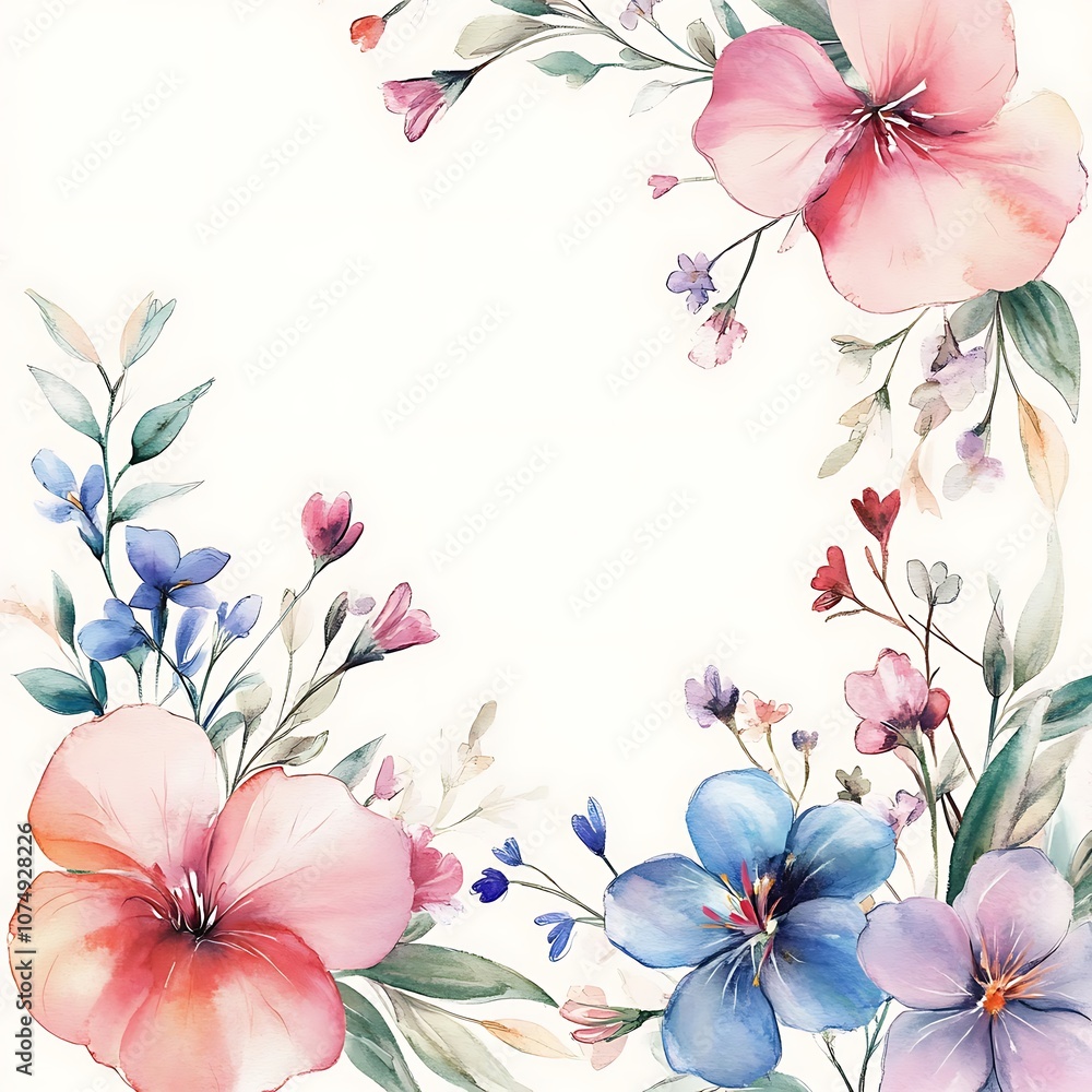 Soft Pink Peony Floral Border for Rustic Wedding Card Design picture Soft Pink Peony Floral Border for Rustic Wedding Card Design picture
