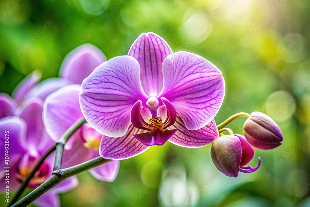 Candid, ethereal orchid portrait, botanical macro with AI enhancements. Soft light, delicate beauty. Candid, ethereal orchid portrait, botanical macro with AI enhancements. Soft light, delicate beauty.